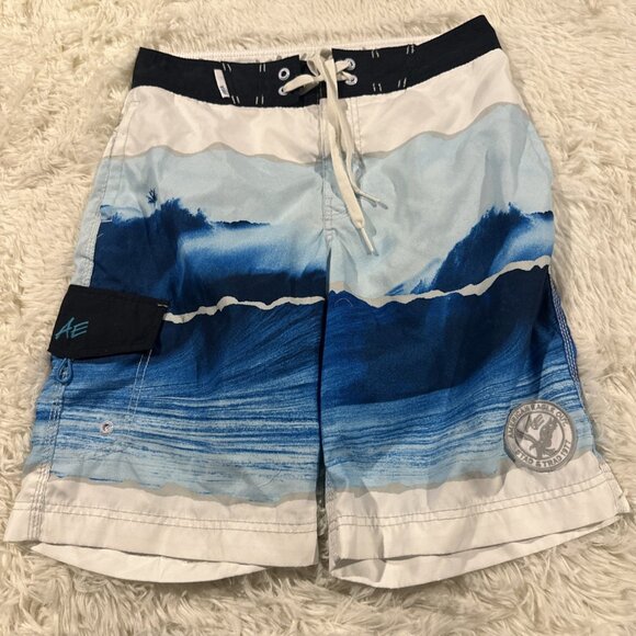 American Eagle Outfitters mens Small swim shorts not lined ocean surf - Picture 1 of 12